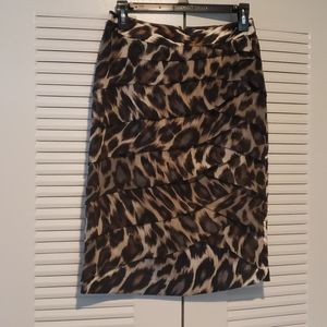 Worthington Animal Print Pencil Skirt